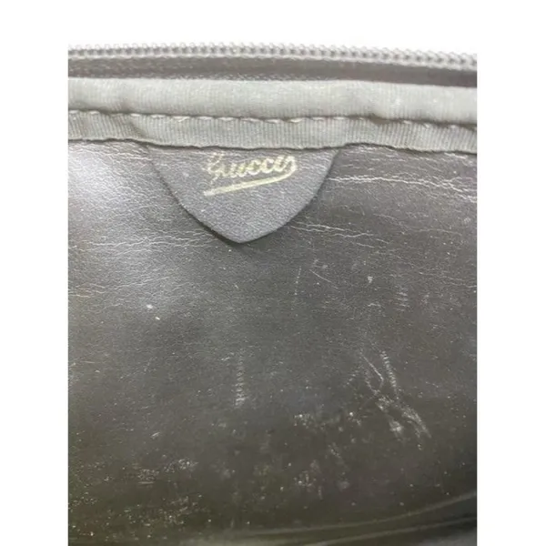 gucci vintage black fabric clutch - Image 5