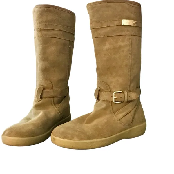 Coach "Tallulah" Pull On Suede And Faux Shearling Lined Winter Boots (5.5) - Image 7