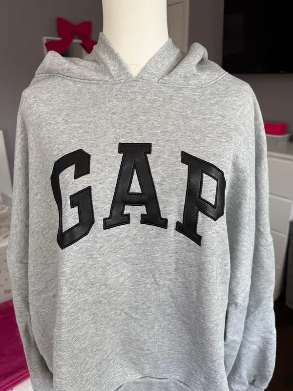 Leather Logo Hoodie - Image 2