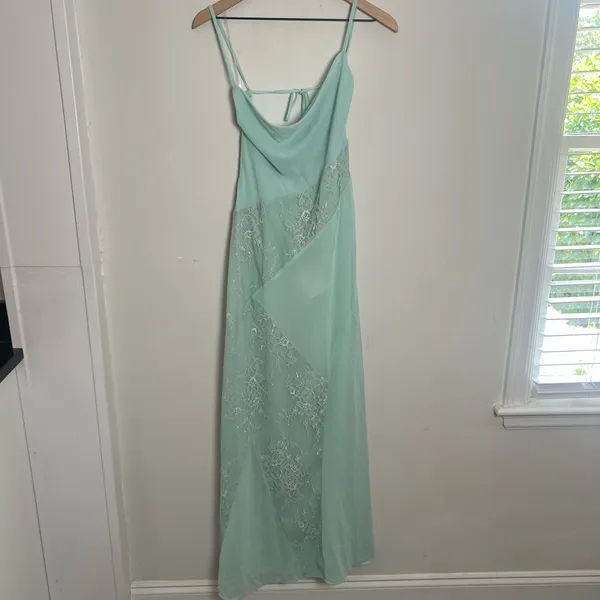 NWT PEPPERMAYO- Gabriana Maxi Dress Sage Size 8 - Image 3