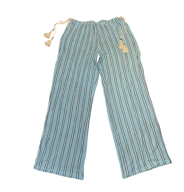 No Boundaries Cotton gauze side tie beach pants - Image 4