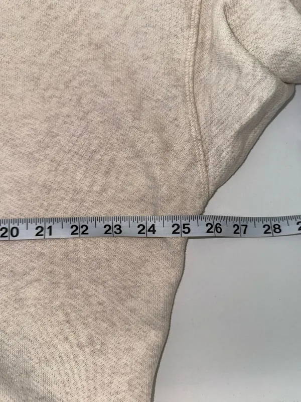 Maurices Henley Pullover Sweatshirt Oatmeal Cream Drop Shoulder - Image 6