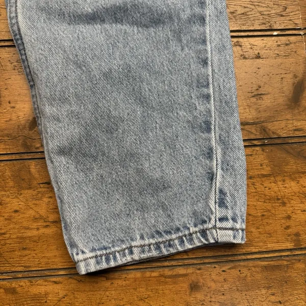 H&M &Denim Jeans Size 4 Blue‎ Pants Loose Mom Light Distressed Denim - Image 6