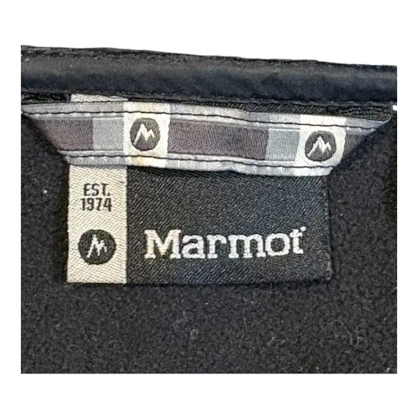 Marmot Softshell Jacket Women Medium Gray Faux Fur Trim Hooded Full‎ Zip Outdoor - Image 6