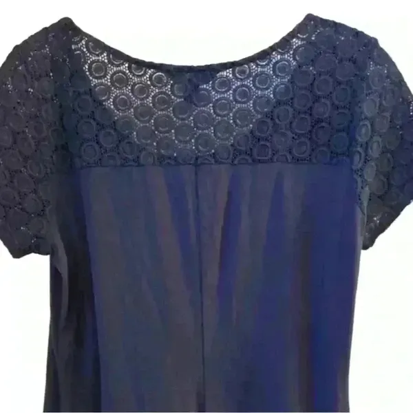 Tommy Bahama Women's Navy Blue Lace Dress‎ Swim Coverup Size Small - Image 11