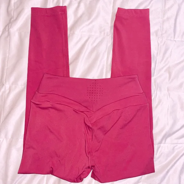 Gymshark Whitney Simmons V1 Hot Fire Pink Leggings - Image 5