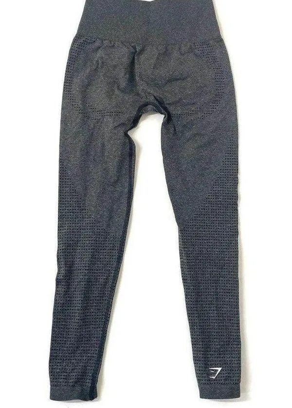 Gymshark Vital Seamless 2.0 Leggings Charcoal Marl Size Small - Image 12