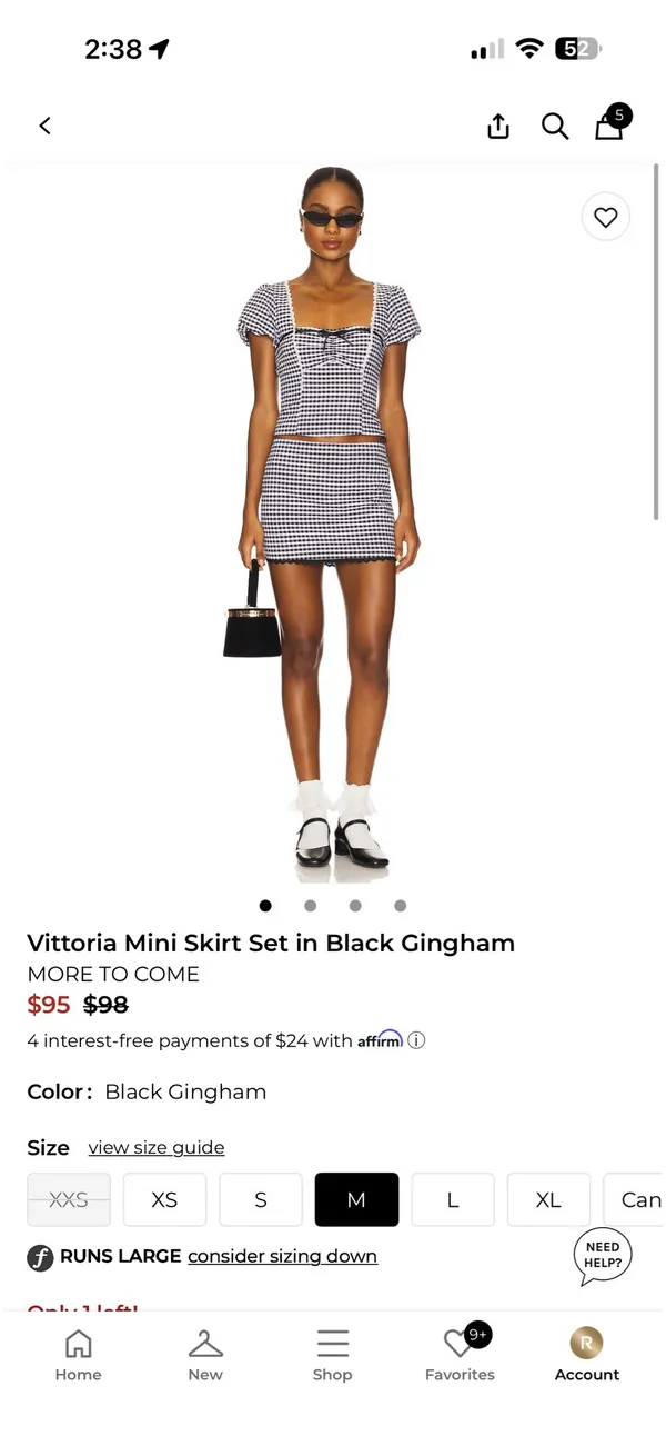 Revolve More to come Vittoria mini skirt set - Image 2