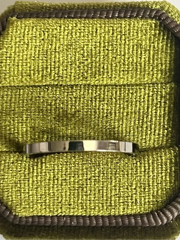 Classic/Sleek Unisex Titanium Steel Silver Polished Finish 2mm Band Size 9 - Image 3