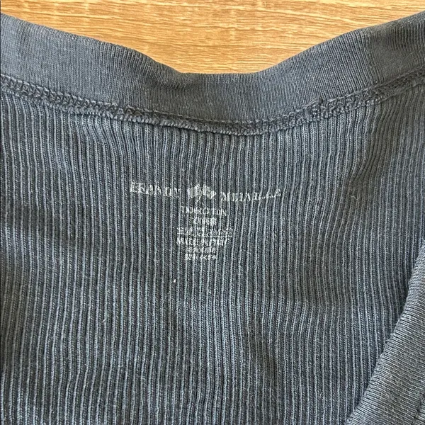 Brandy Melville Midnight Ribbed Crop Top - Image 2