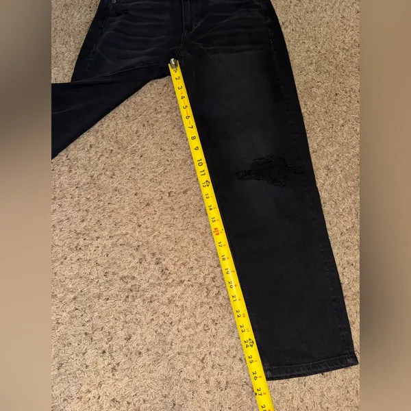NWT American Eagle Outfitters Mom Straight Black Jeans size 6 - Image 9