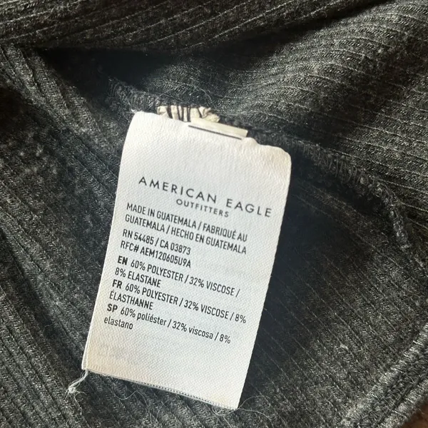 American Eagle Outfitters Square Neck Ribbed Tank Bodysuit - M - Image 5