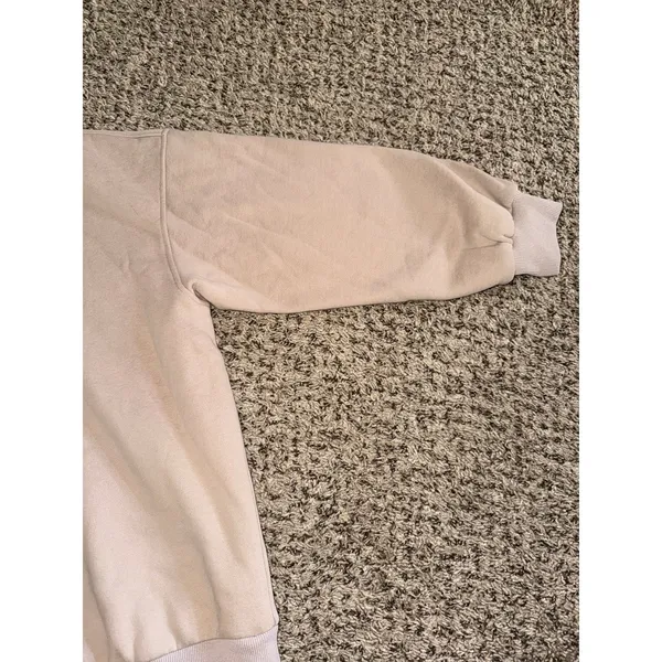 Women's‎ Beige V Neck Sweatshirt Size Small - Image 5