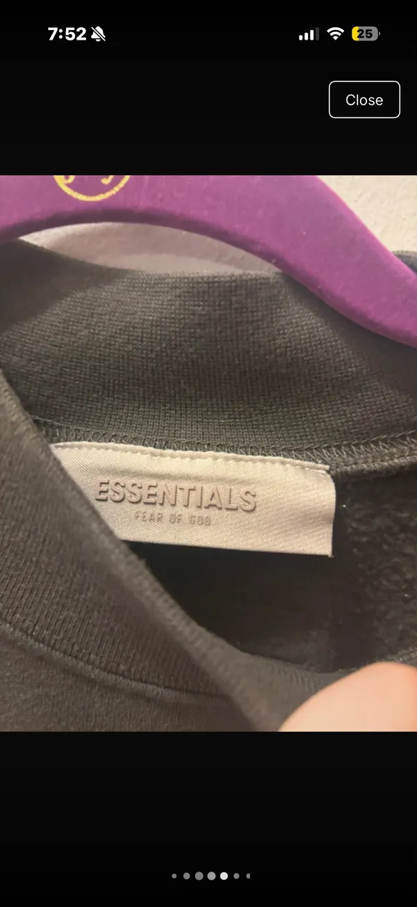 Essential fear of god crewneck size XL - Image 6