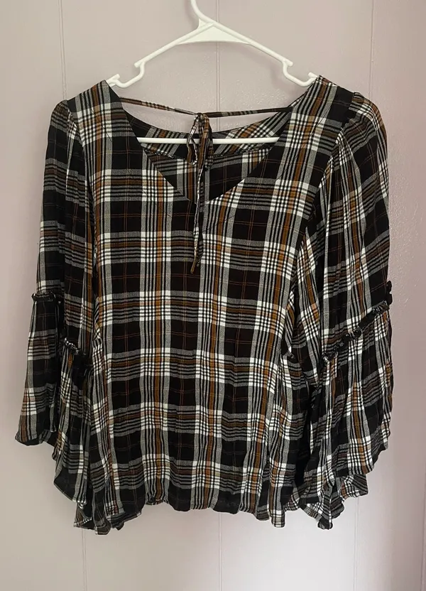 Maurice’s Plaid Blouse - Image 2