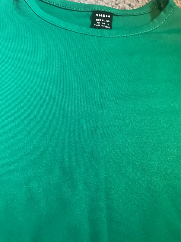 Green Cropped Top Size XS - Image 4