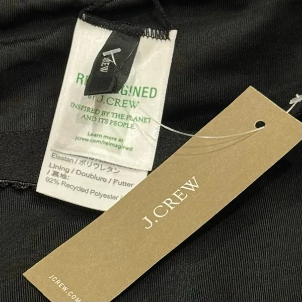 NEW J. Crew Black Ruched Square Neck One Piece‎ Swimsuit Resort Beach Size 22 - Image 8