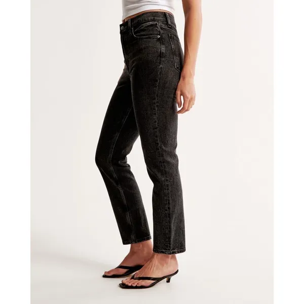 ✨Abercrombie & Fitch High Rise Mom Black Sz 26/2 Jeans✨ - Image 4