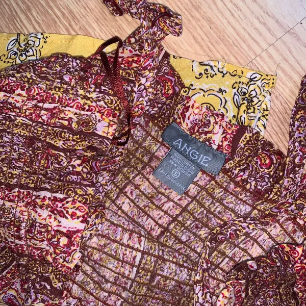 Boho Tribal Print Maxi Slit Dress - Image 5