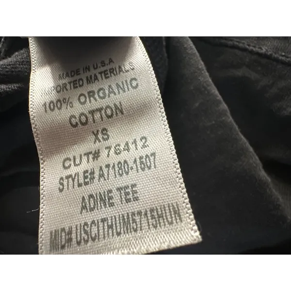 Agolde adine black tee shirt xs - Image 4
