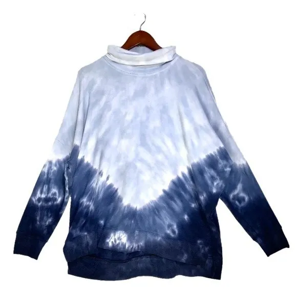 PINK Victoria’s Secret Turtleneck Tunic Ensing Tie Dye Pullover Sweatshirt - Image 2