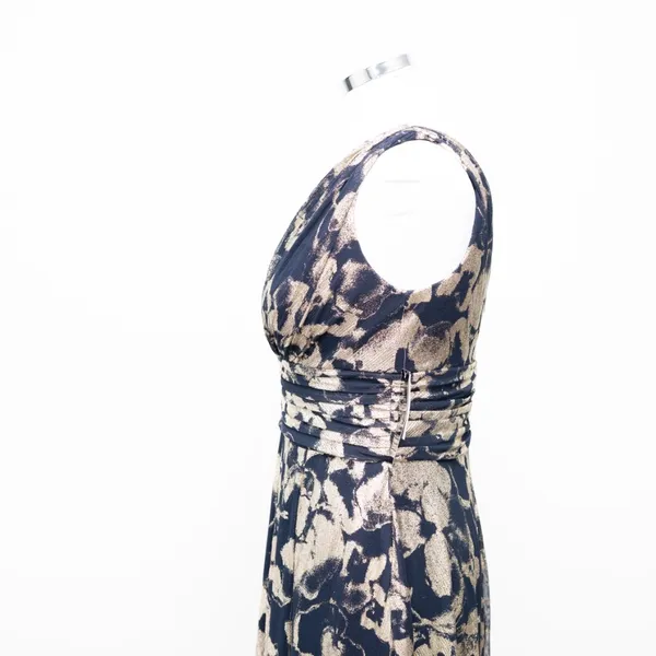 Betsy & Adam - Foil Print Sleeveless Mesh Gown‎ - Image 12