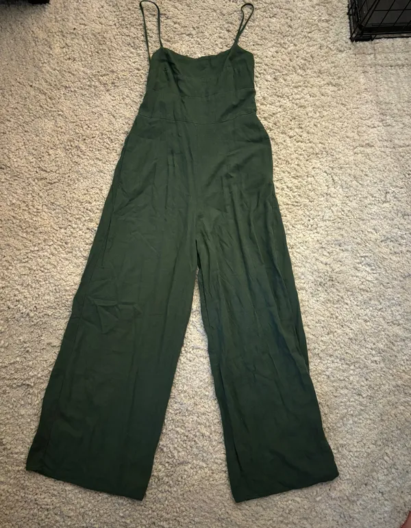 Francesca's Mi Ami Linen Jumpsuit - Image 3