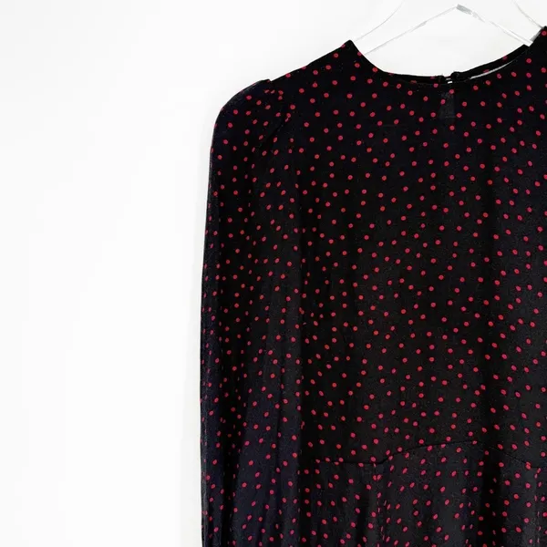 Reformation Josephine Polka‎ Dot Midi Dress Women's Size 0 Romantic - Image 5