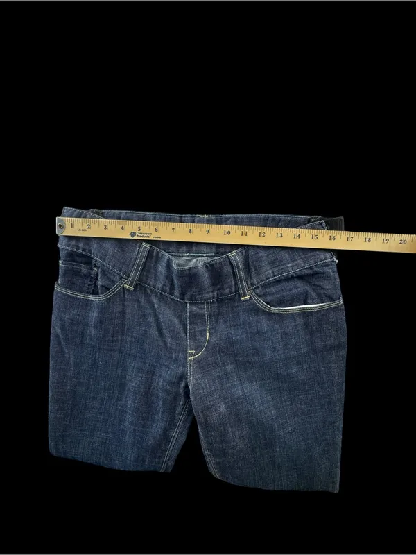 Gap maternity jeans Dark Blue Women's Bootcut Jeans additional elastic sides - Image 9