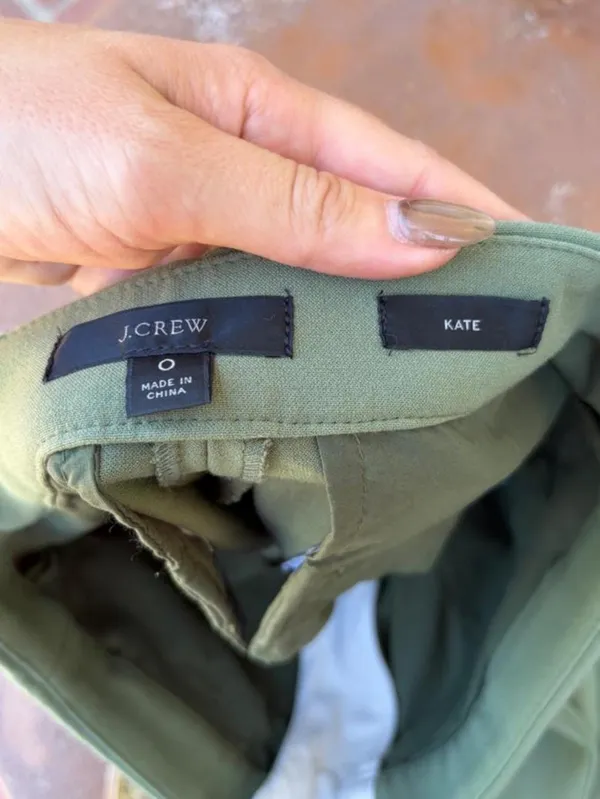 J.Crew Kate Pants in Olive Green Size 0 #jcrew #preppy #officecore - Image 6