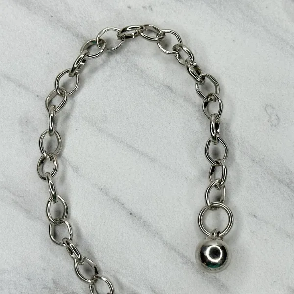 Y2K Rhinestone Flower Silver Chain Belt Extra Small/Small (XS/S) ✨ - Image 11