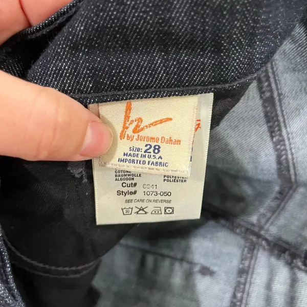 Y2K Citizens of Humanity Liberty Bell Bottom‎ Jeans Dark Wash USA 28 Boho - Image 6