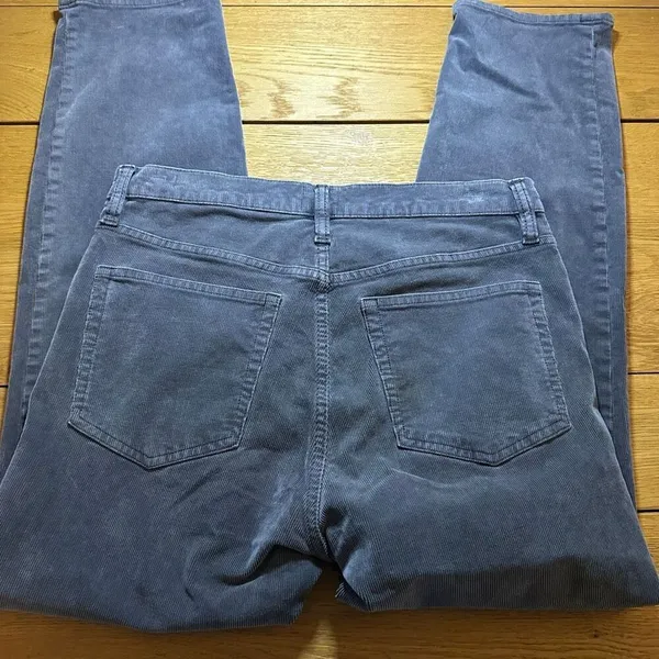 J. Crew vintage slim straight gray corduroy pants 29 women’s - Image 12