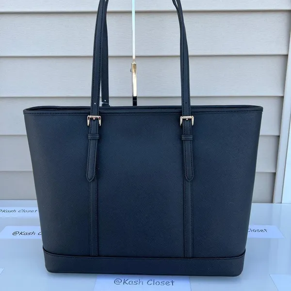Michael Kors Black Jet Set Travel Large Tote - Image 5