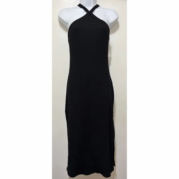 Old Navy Rib-Knit‎ Halter Midi Dress Medium NWT - Image 5