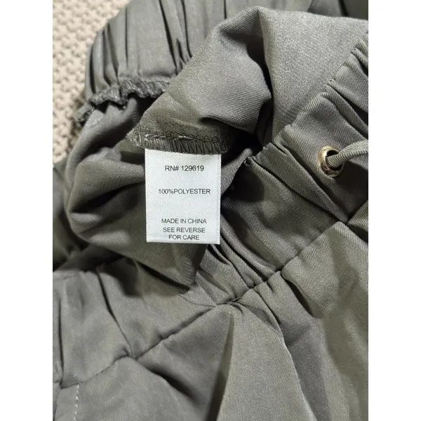 ALLIE ROSE Women's Black‎ Lightweight Green Joggers Cargo Size Medium - Image 4