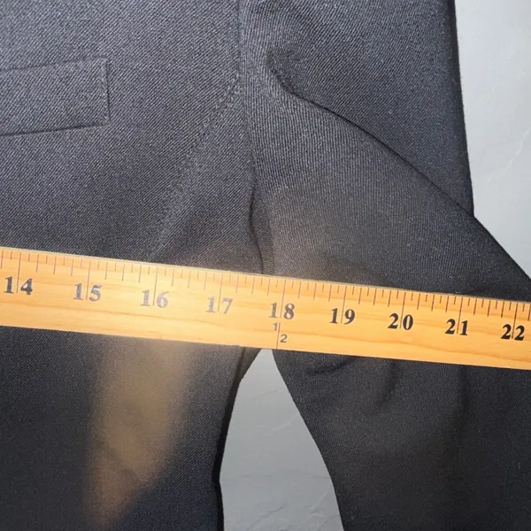 Lauren Ralph Lauren‎ Black Wool Blend 3-Button Longline Blazer Coat 4 Old Money - Image 8