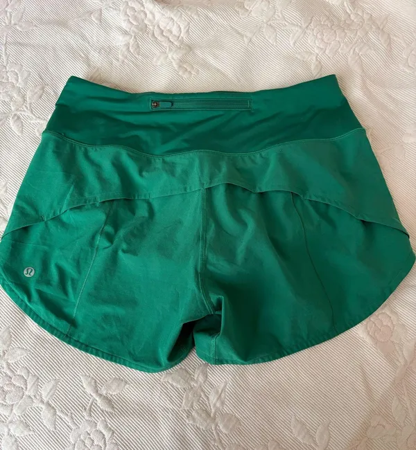 Lululemon Green Speed Up Shorts 4" - Image 2