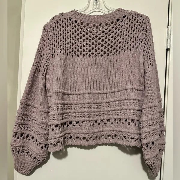 Karlie light purple cropped sweater size L - Image 2