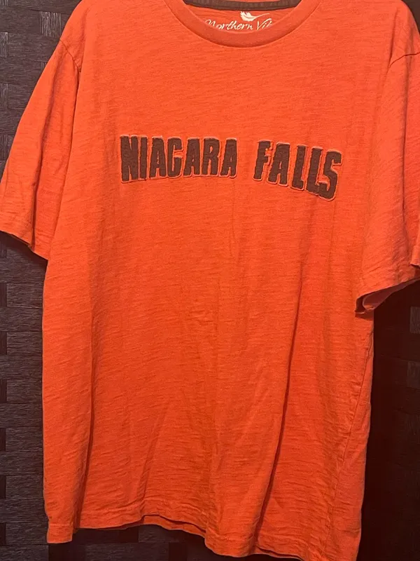Niagara Falls Canada Vintage T Shirt X-Large Orange tee unisex - Image 2