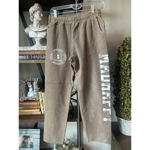 Madhappy Campus Universal Sweatpant Sand Tan Brown Womens Size Small - Image 3