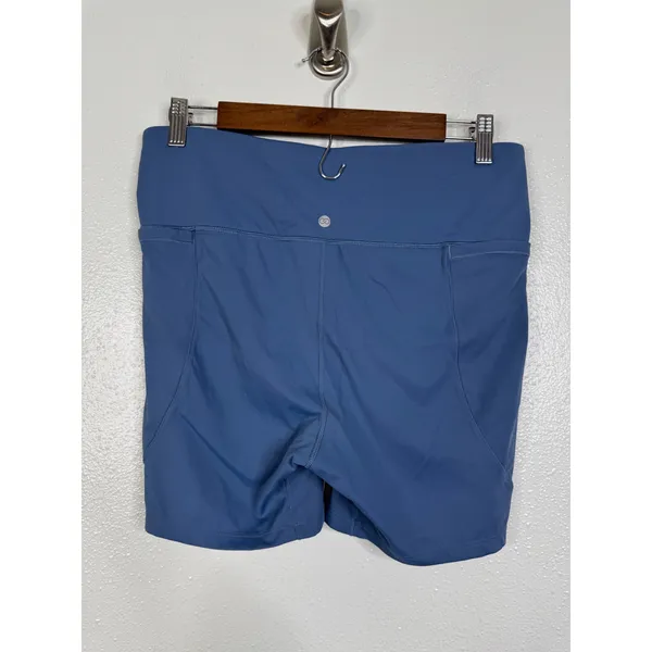 CALIA by Carrie Underwood Women Blue High Rise Athletic Bike Shorts Size L - Image 2