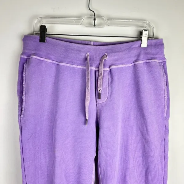 NSF Sayde Distressed Slim Jogger Sweatpants Purple Large - Image 12