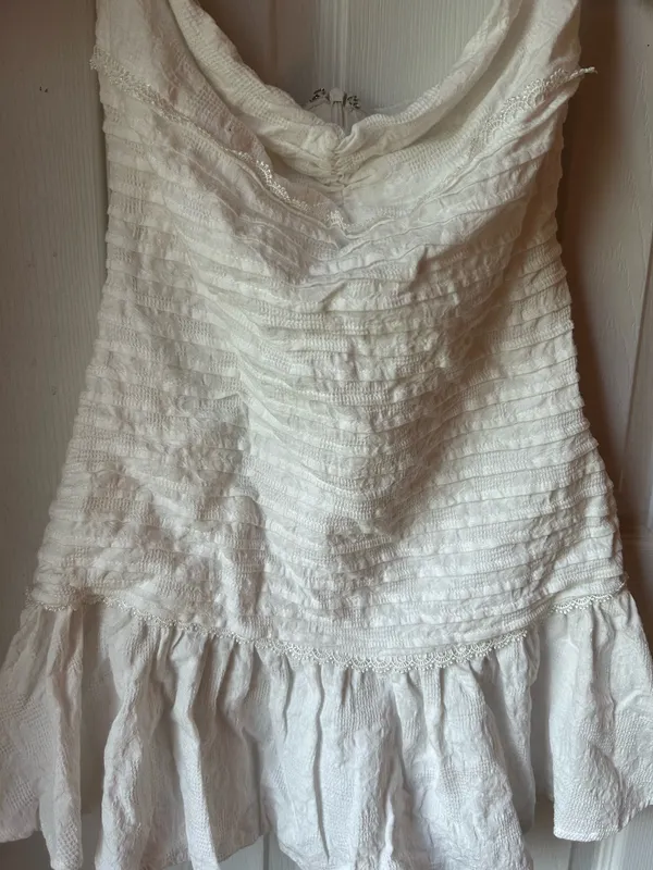 Hello Molly White Puff Sleeve Off Shoulder Dress Mini - Image 3