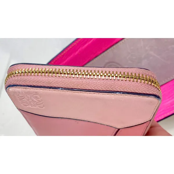 Pink Leather Puzzle Wallet - Image 6