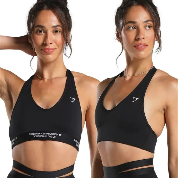 Gymshark REVERSIBLE HALTERNECK SPORTS BRA EUC - Image 2