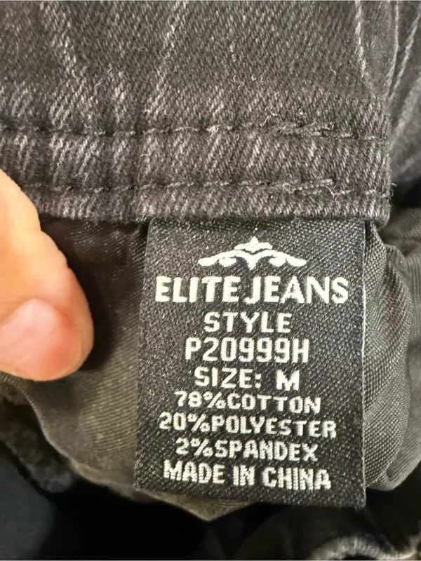 High-Rise Distressed Skinny Jeans in Washed Black - Image 6