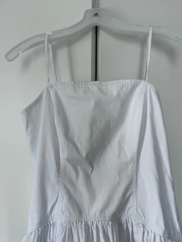 Madewell Cotton Drop Waist Poplin Maxi Dress - Image 6