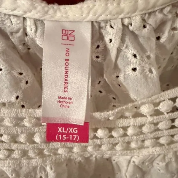 No Boundaries embroidered straps Coquette Festival Chic xl - Image 5
