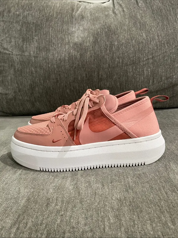 Nike Court Vision Alta Platform Sneakers In Rust Pink Size 10 - Image 13